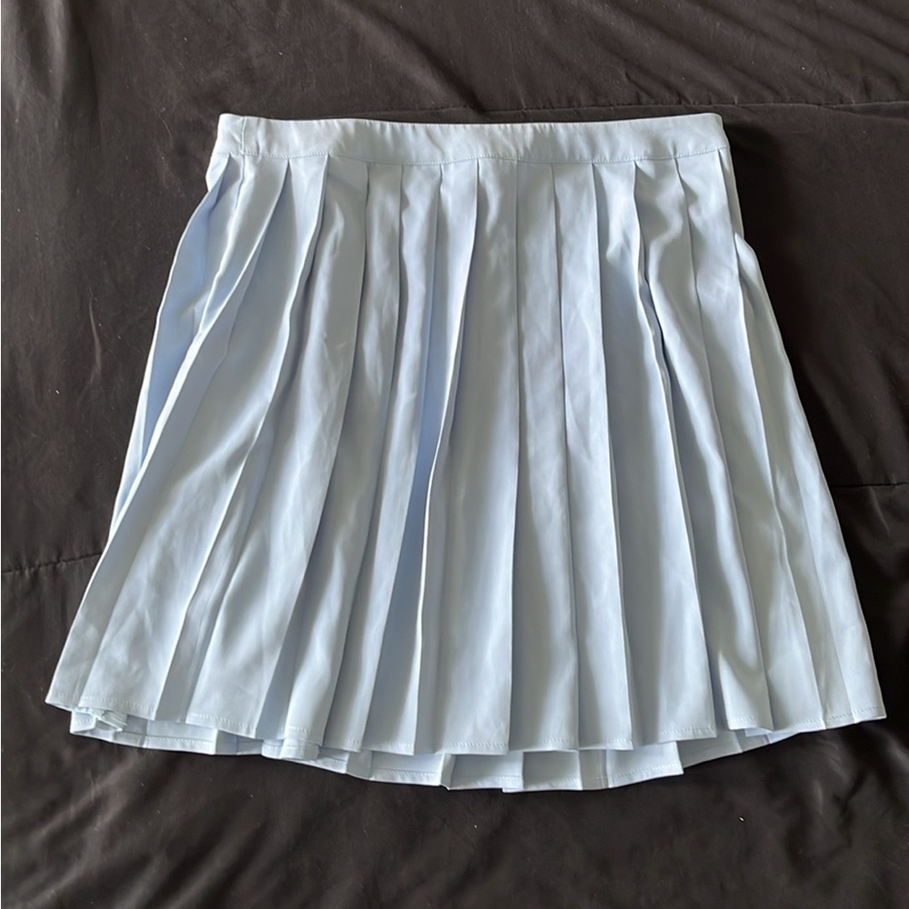 Pleated Skirt in Light Blue Katie Sturino x Stitch Fix size M